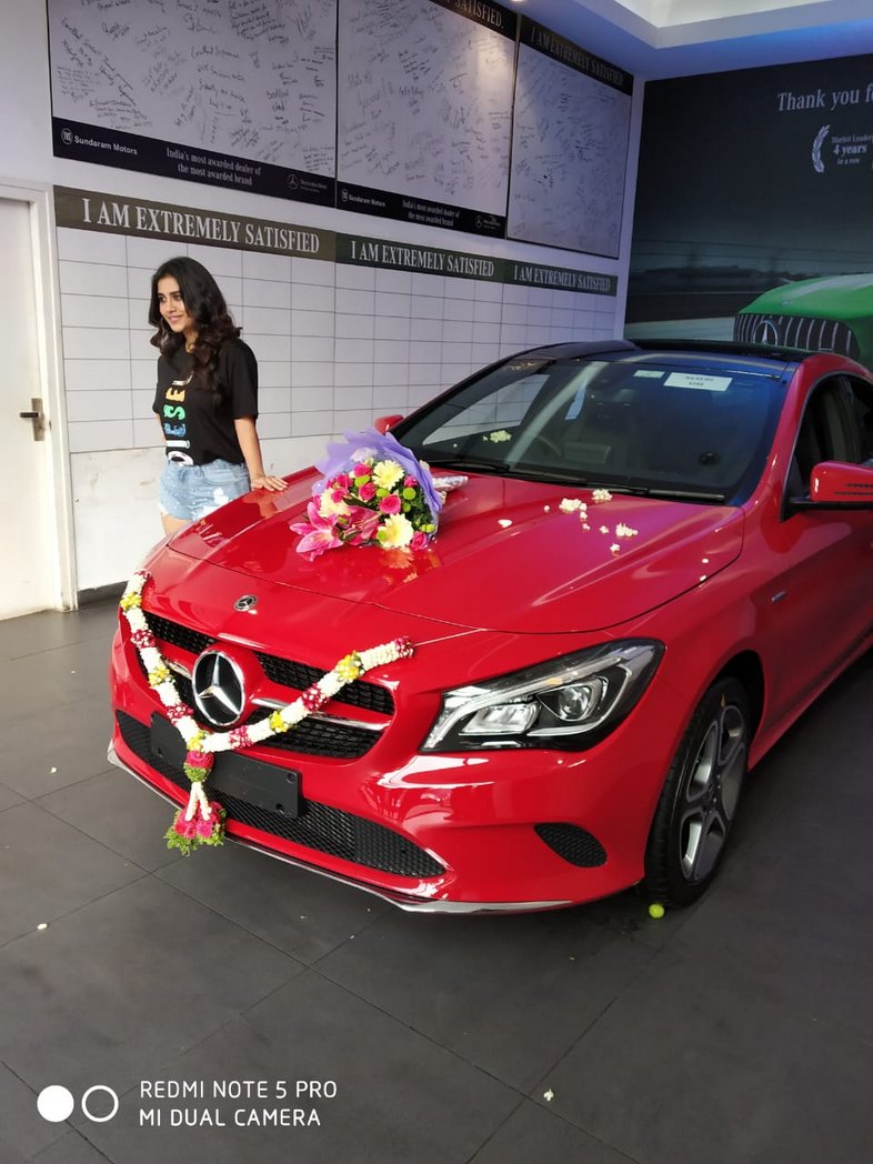 Nabha Natesh gifts herself Mercedes