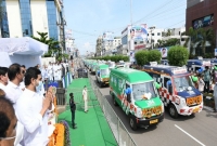Jagan inauguration Of Emergency Vehicles  title=