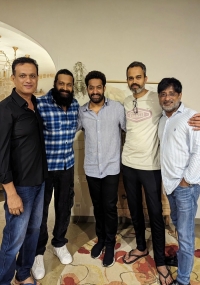 Jr NTR with Neel and Rishab Shetty  title=